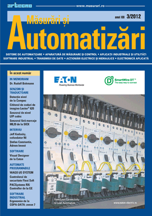 Cuprins revista MASURARI&AUTOMATIZARI nr.3/2012 Cuprins revista MASURARI&AUTOMATIZARI nr.3/2012